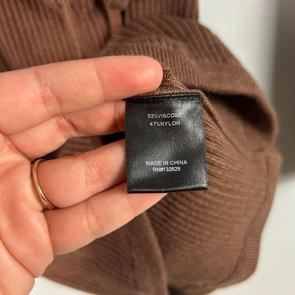 H:ours (Revolve) Willa  Rib Knit Long Sleeve Mini Dress - Picture 8 of 9